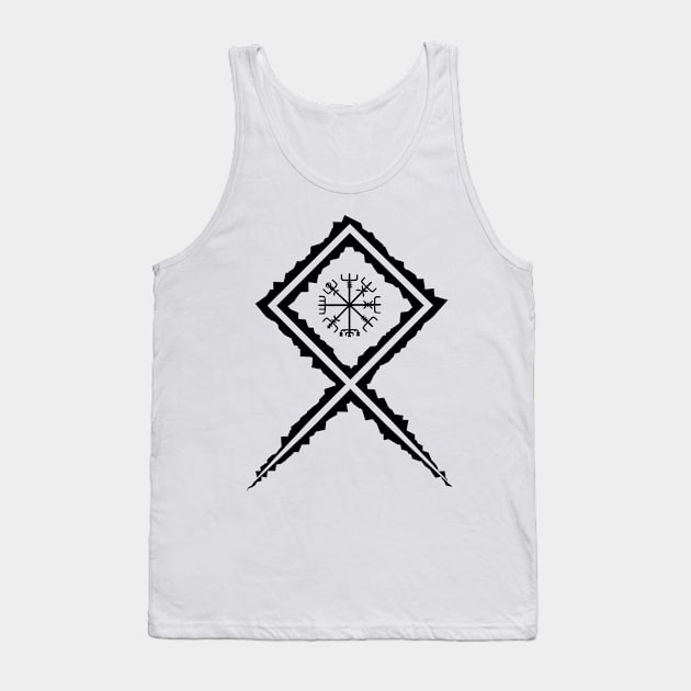 Vikings Norse Mythology Compass Pagan Asatru Magical Rune Tank Top by vikki182@hotmail.co.uk